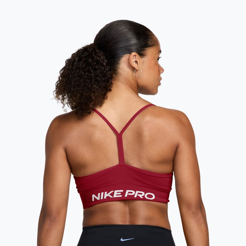 Бюстгальтер для тренувань Nike Pro Seamless tough red/white 2
