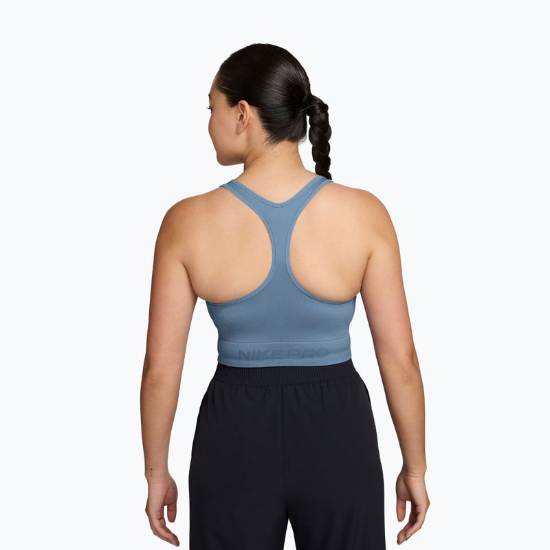 Футболка для тренувань жіноча Nike Pro Seamless work blue 2