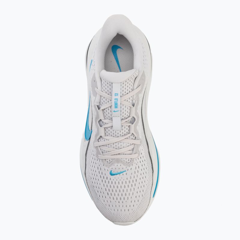 Кросівки для бігу чоловічі Nike Winflo 12 vast grey/off white/light current blue 5