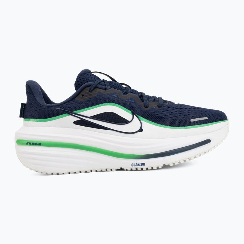 Кросівки для бігу чоловічі Nike Winflo 12 midnight navy/green spark/summit white 2