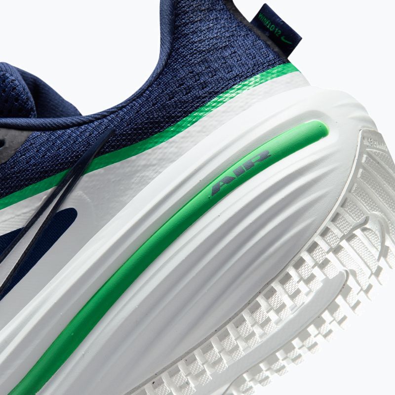 Кросівки для бігу чоловічі Nike Winflo 12 midnight navy/green spark/summit white 8