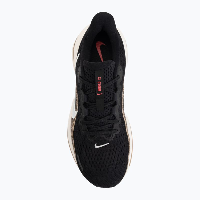 Кросівки для бігу жіночі Nike Winflo 12 black/british khaki/fusion red/sail 5
