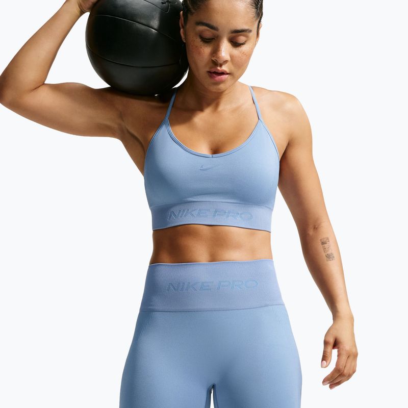 Шорти для тренувань жіночі Nike Pro Seamless work blue 3