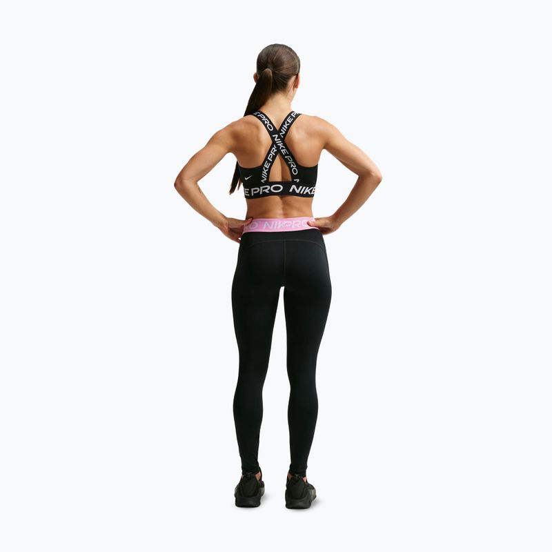 Легінси жіночі Nike Pro black/pink rise/white 3