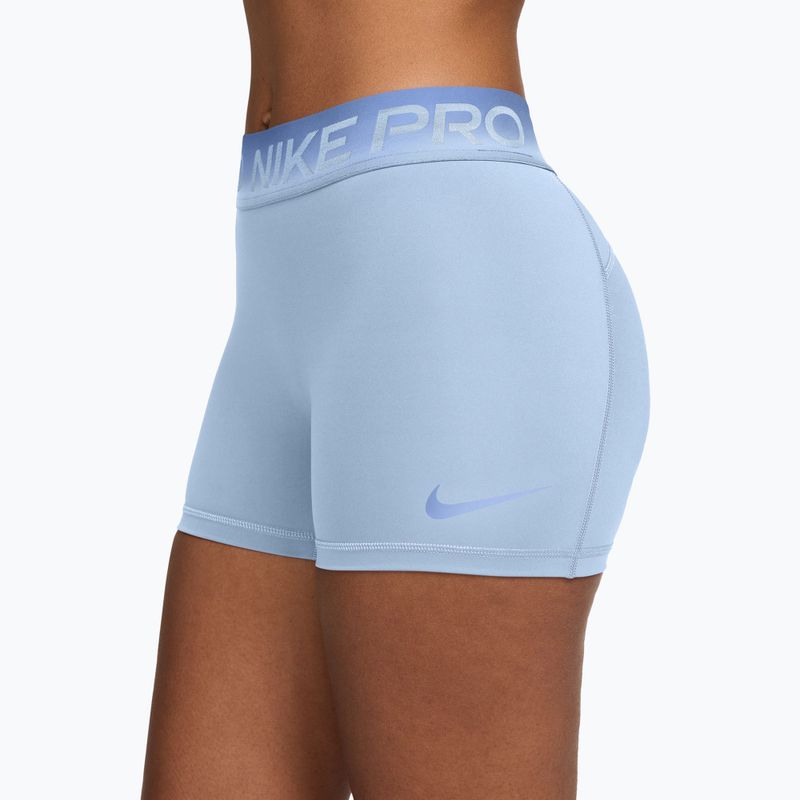 Шорти для тренувань жіночі Nike Pro hydrogen blue/aluminum 3