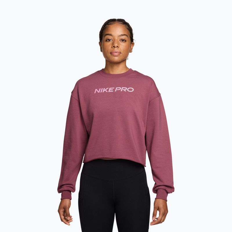 Лонгслів жіночий Nike Pro pink smoke/bleached lilac