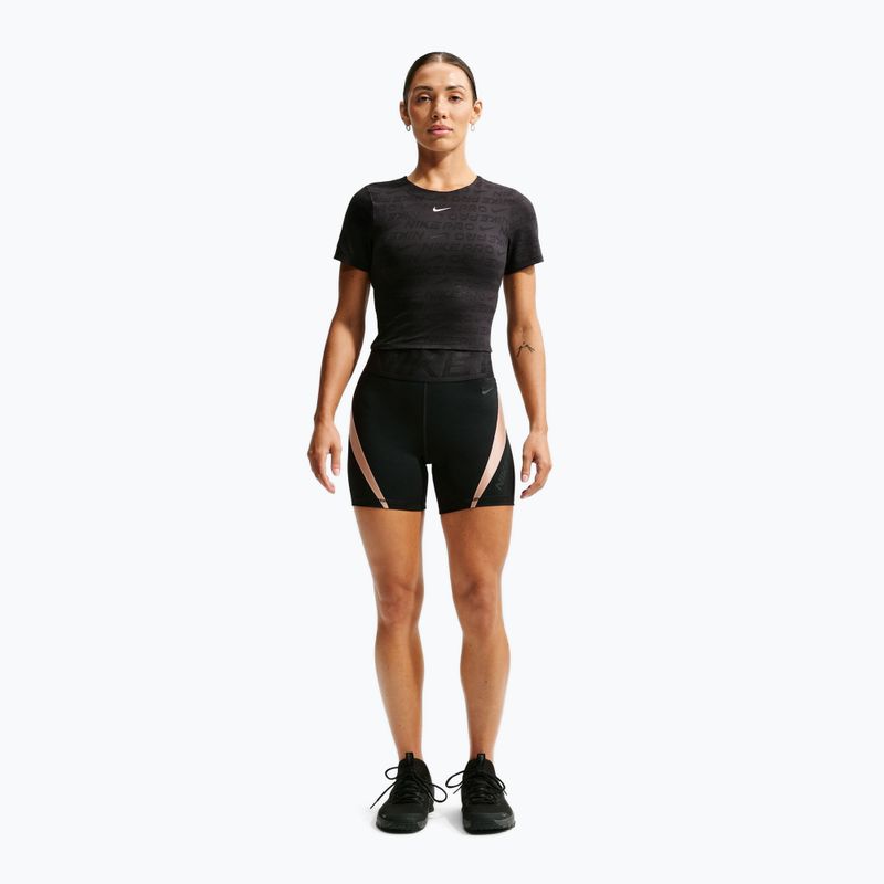 Шорти для тренувань жіночі Nike Pro Sculpt black/linen/black/black 2