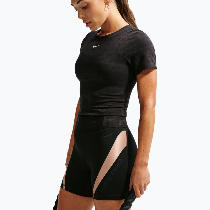 Шорти для тренувань жіночі Nike Pro Sculpt black/linen/black/black 5