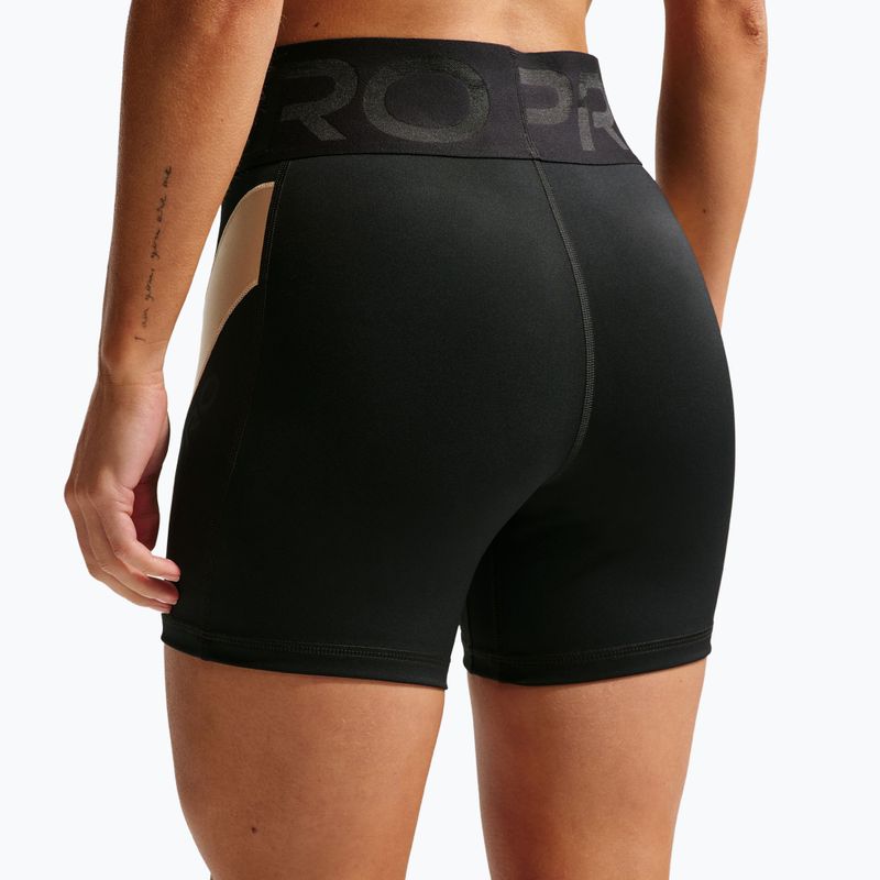 Шорти для тренувань жіночі Nike Pro Sculpt black/linen/black/black 6