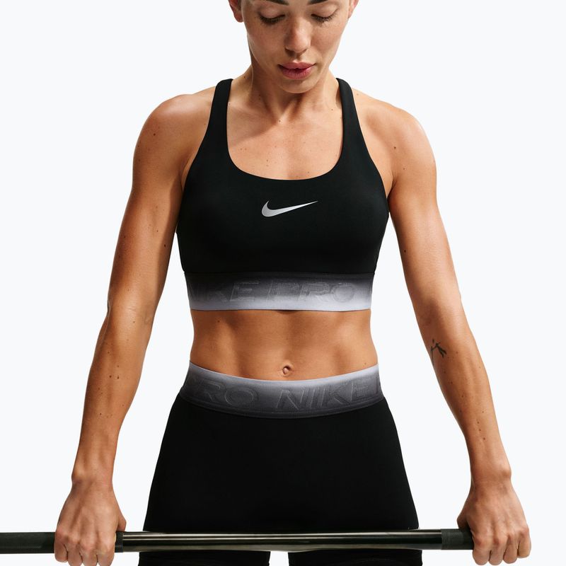 Бюстгальтер для тренувань Nike Pro black/black/ghost/smoke grey 3