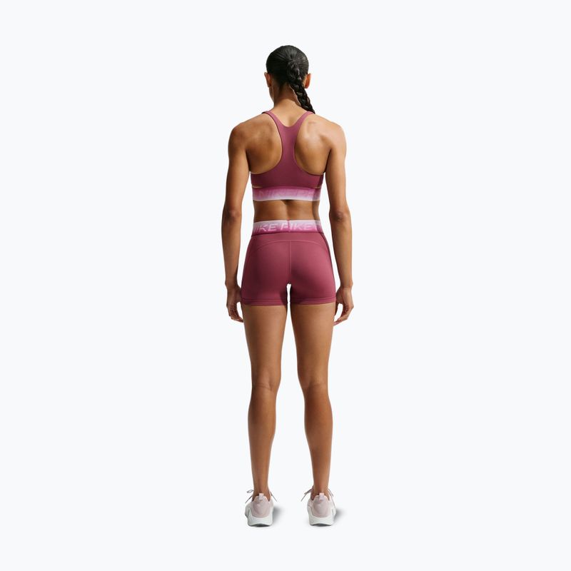 Шорти для тренувань жіночі Nike Pro pink smoke/bleached lilac 3