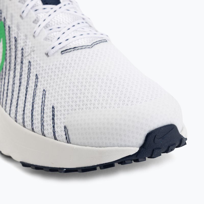 Кросівки для бігу чоловічі Nike Run Defy White/Midnight Navy/Green Spark 7
