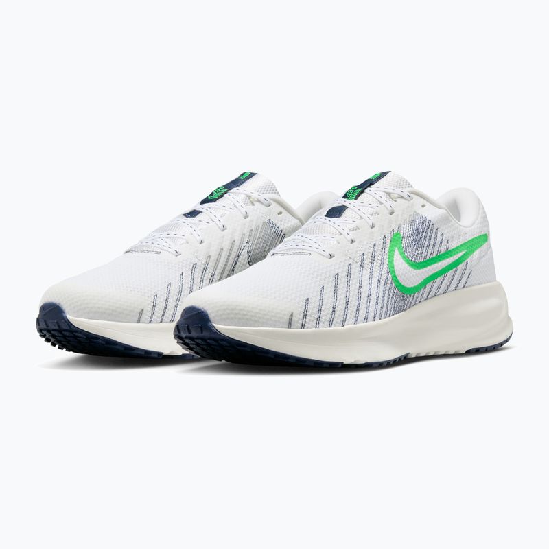 Кросівки для бігу чоловічі Nike Run Defy White/Midnight Navy/Green Spark 3