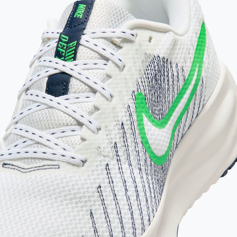 Кросівки для бігу чоловічі Nike Run Defy White/Midnight Navy/Green Spark 7