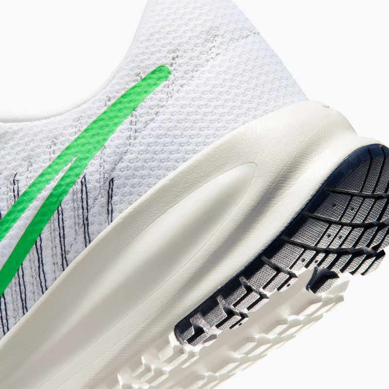 Кросівки для бігу чоловічі Nike Run Defy White/Midnight Navy/Green Spark 8