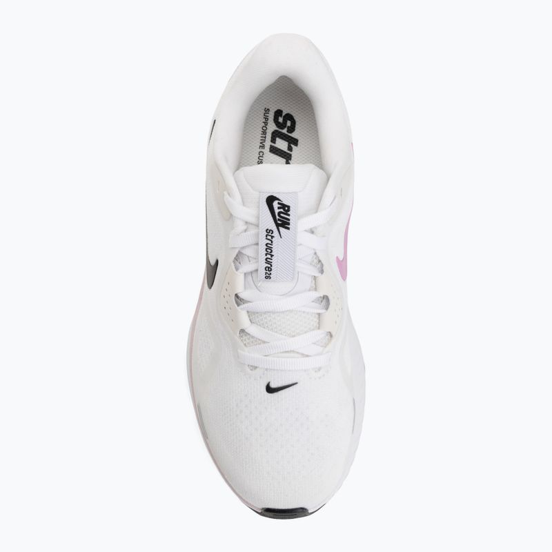 Кросівки для бігу жіночі Nike Structure 26 white/bleached lilac/light magenta/black 5