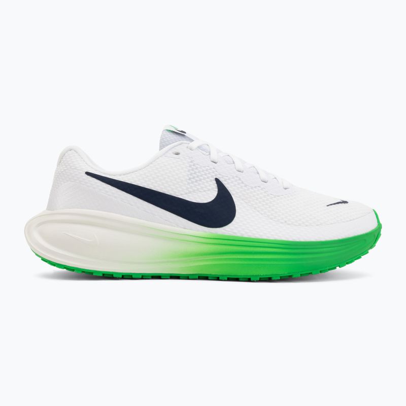Кросівки для бігу чоловічі Nike Revolution 8 white/green spark/midnight navy 2