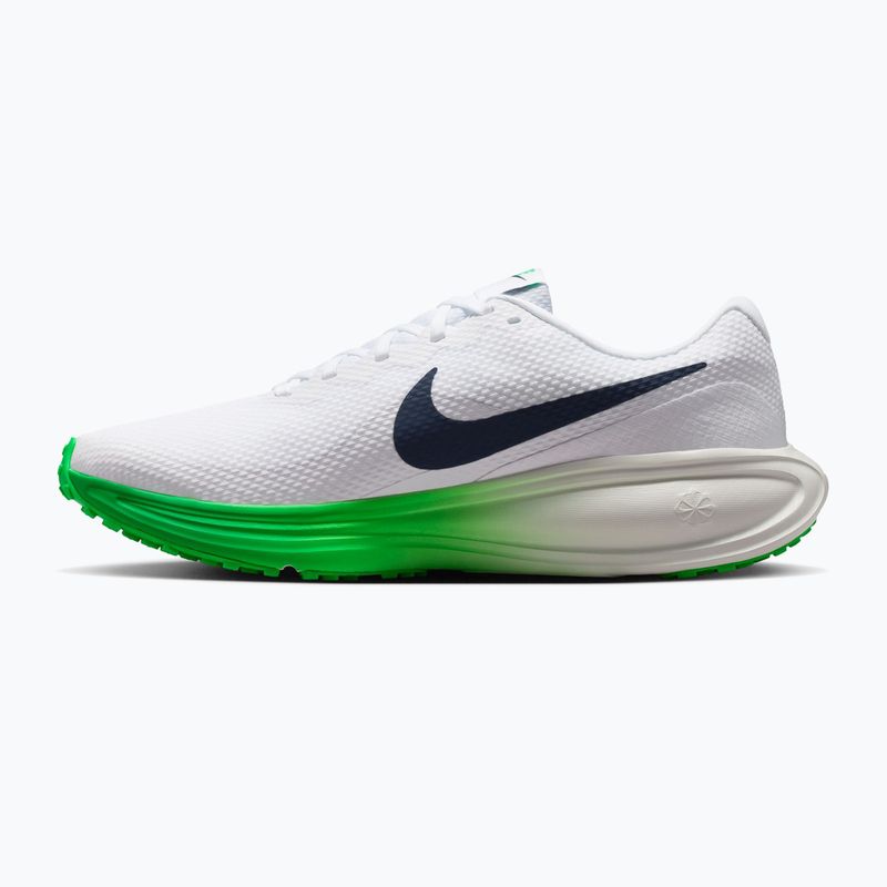 Кросівки для бігу чоловічі Nike Revolution 8 white/green spark/midnight navy 2