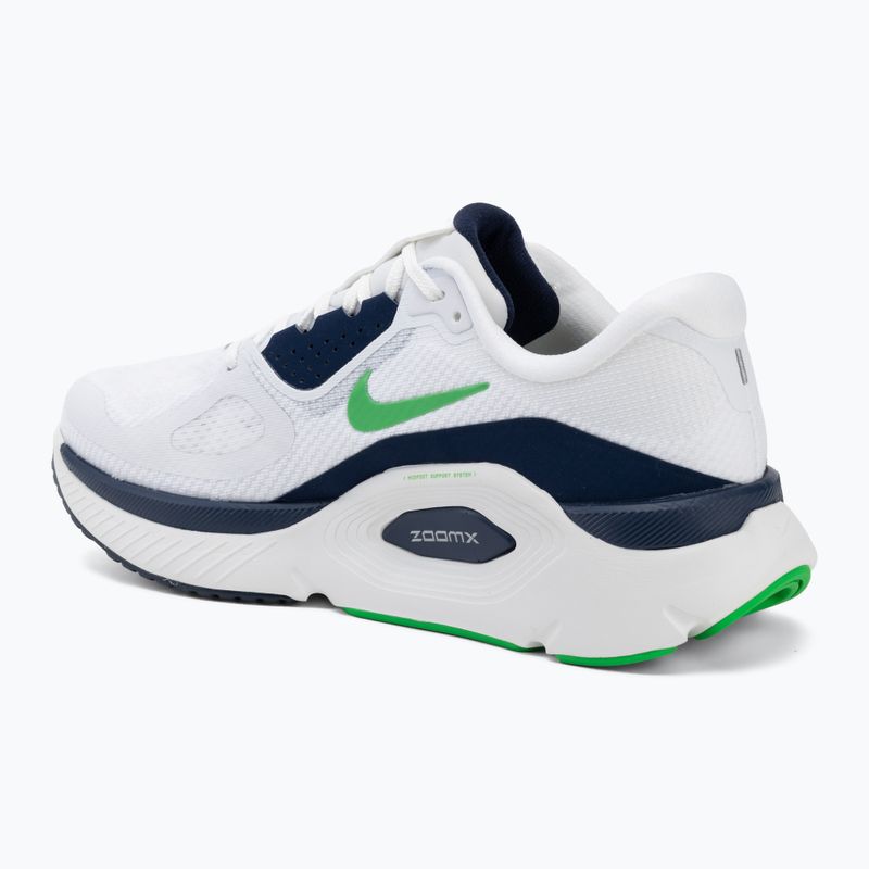 Кросівки для бігу чоловічі Nike Structure Plus white/midnight navy/green spark 3