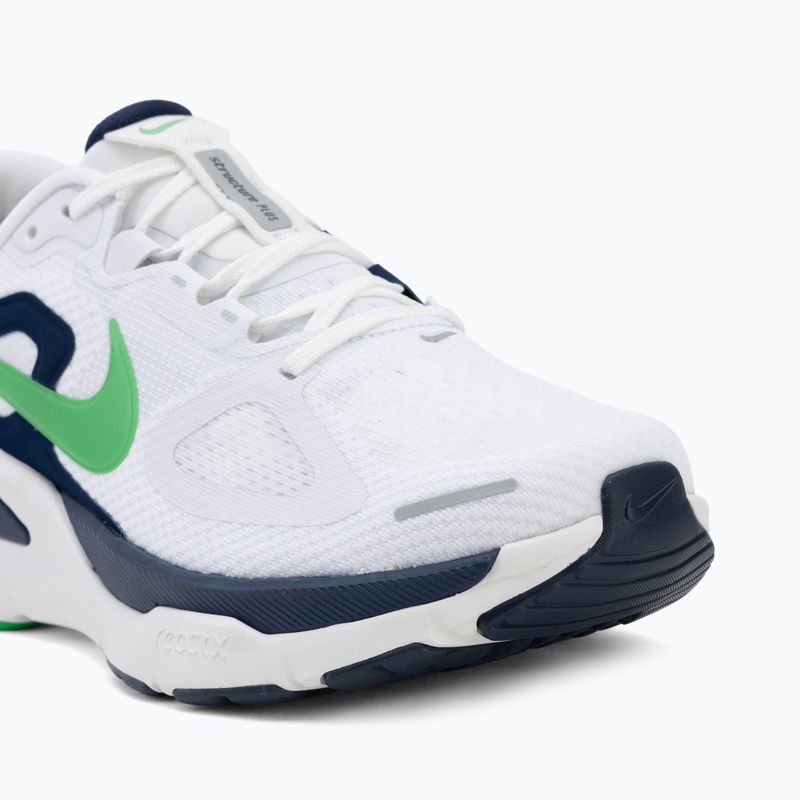 Кросівки для бігу чоловічі Nike Structure Plus white/midnight navy/green spark 7