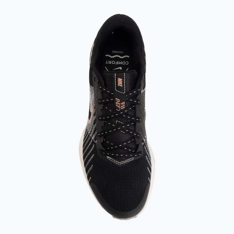 Кросівки для бігу жіночі Nike Run Defy black/sail/phantom/metallic rose gold 5