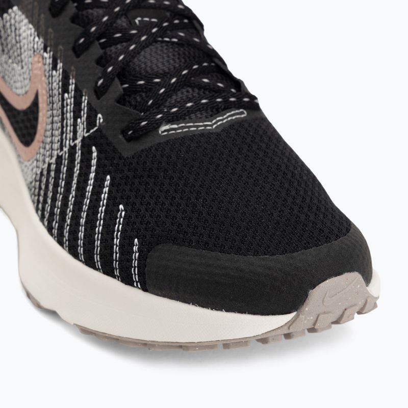 Кросівки для бігу жіночі Nike Run Defy black/sail/phantom/metallic rose gold 7