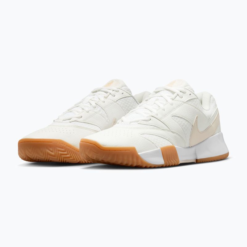 Кросівки тенісні чоловічі Nike Court Lite 4 White/Summit White/Linen/Light Orewood Brown 3