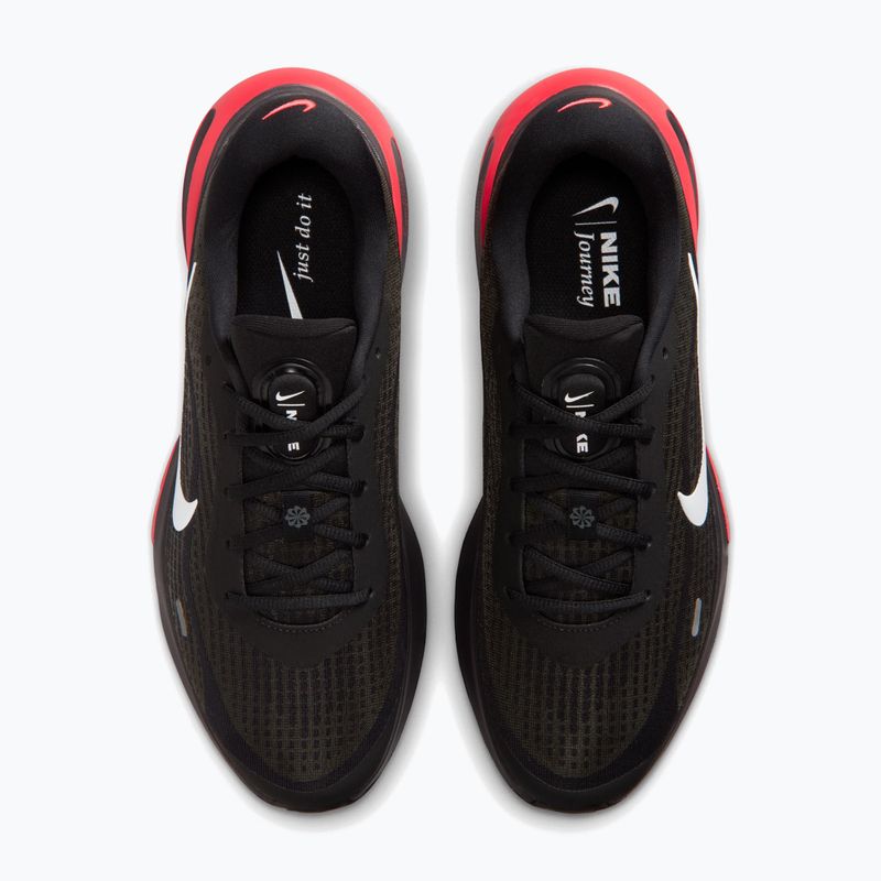 Кросівки для бігу чоловічі Nike Journey Run black/dark smoke grey/red orbit/white 5