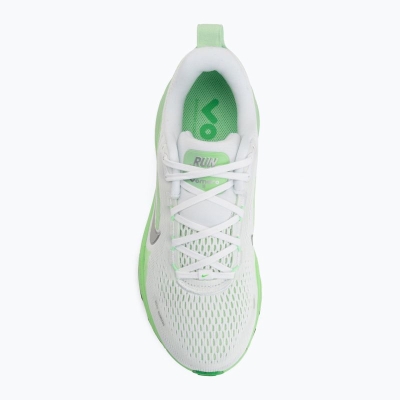 Кросівки для бігу жіночі Nike Vomero 18 white/illusion green/metallic silver 5