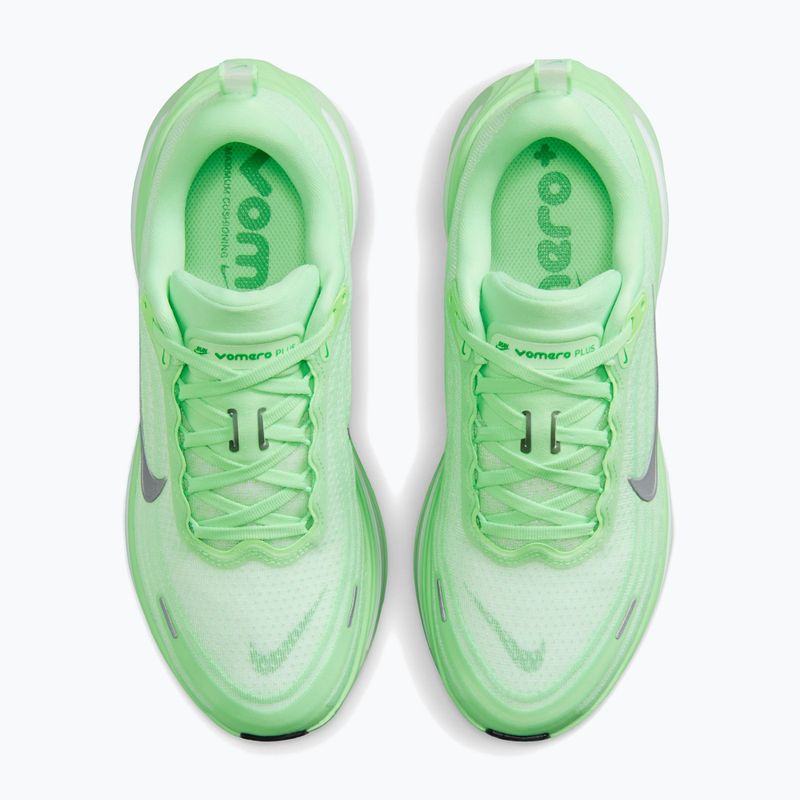 Кросівки для бігу жіночі Nike Vomero Plus white/illusion green/metallic silver 5