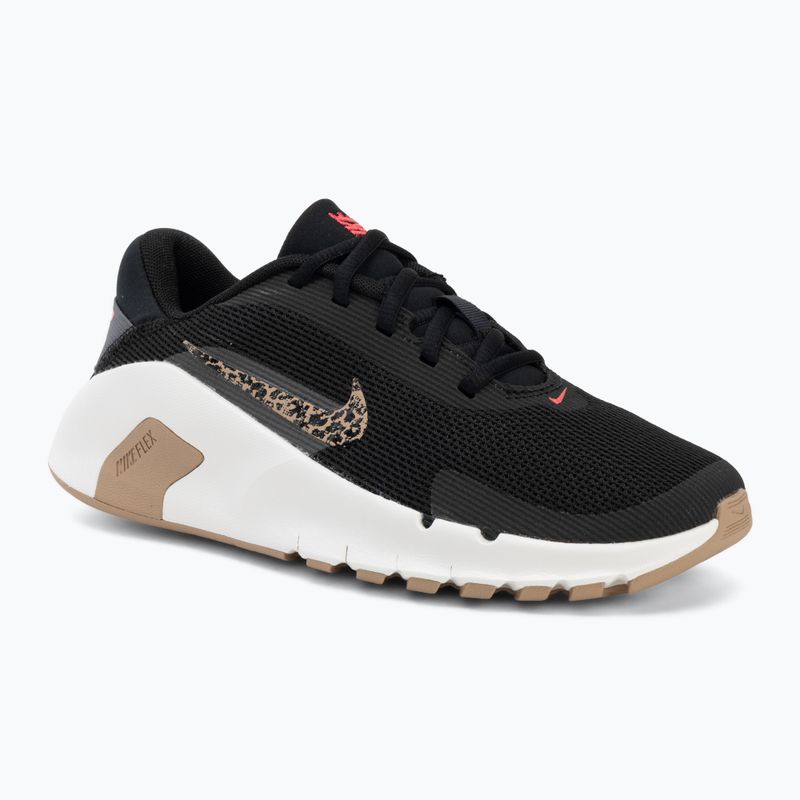 Кросівки для тренувань жіночі Nike Flex Train Print black/iron grey/sail/multi color
