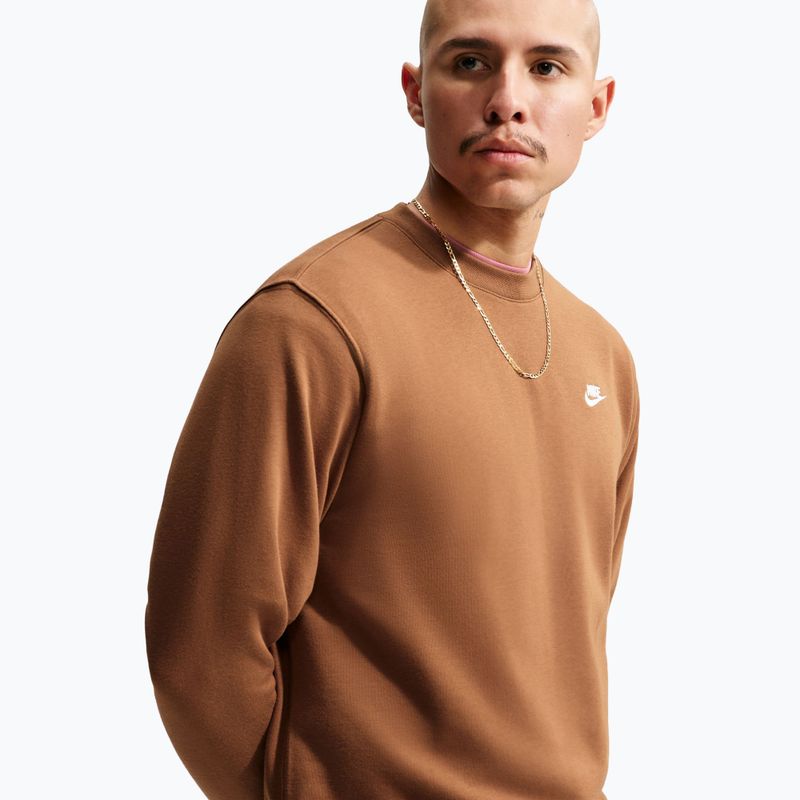 Кофта чоловіча Nike Club ale brown/white 4