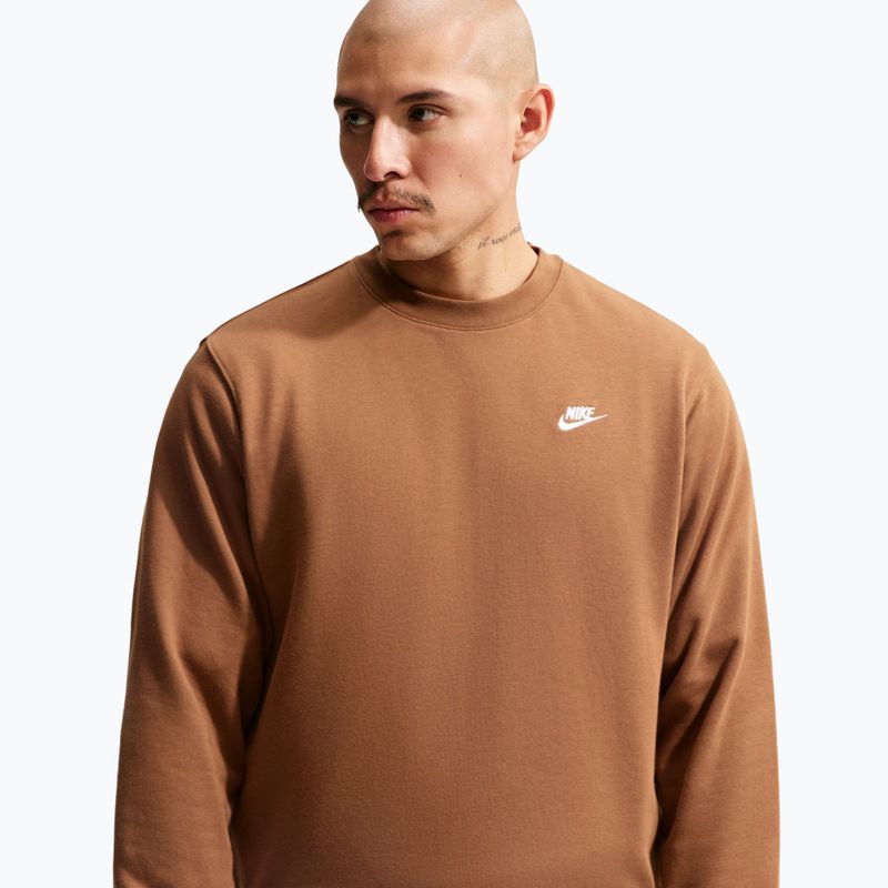Кофта чоловіча Nike Club ale brown/white 5