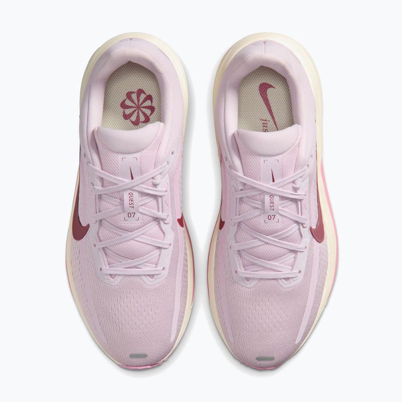 Кросівки для бігу жіночі Nike Quest 7 bleached lilac/sail/pink rise/pink smoke 5