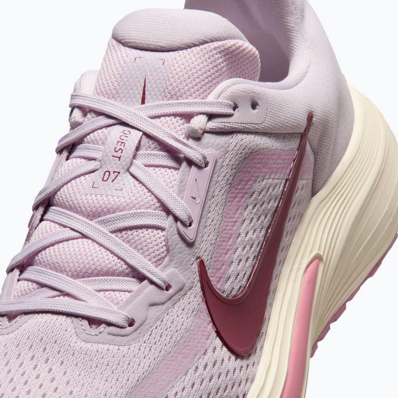 Кросівки для бігу жіночі Nike Quest 7 bleached lilac/sail/pink rise/pink smoke 7