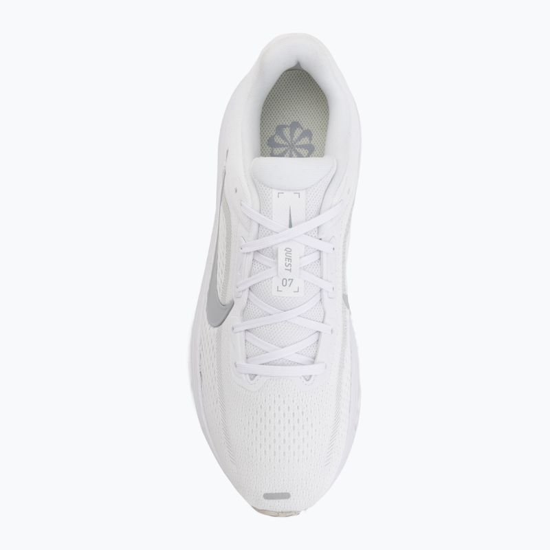 Кросівки для бігу чоловічі Nike Quest 7 white/vast grey/vast grey/wolf grey 5