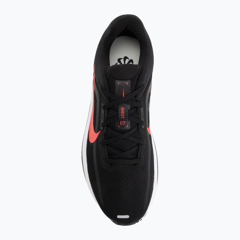 Кросівки для бігу чоловічі Nike Quest 7 black/white/anthracite/red orbit 5