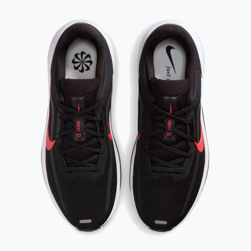 Кросівки для бігу чоловічі Nike Quest 7 black/white/anthracite/red orbit 5