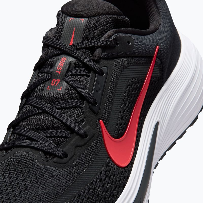 Кросівки для бігу чоловічі Nike Quest 7 black/white/anthracite/red orbit 7