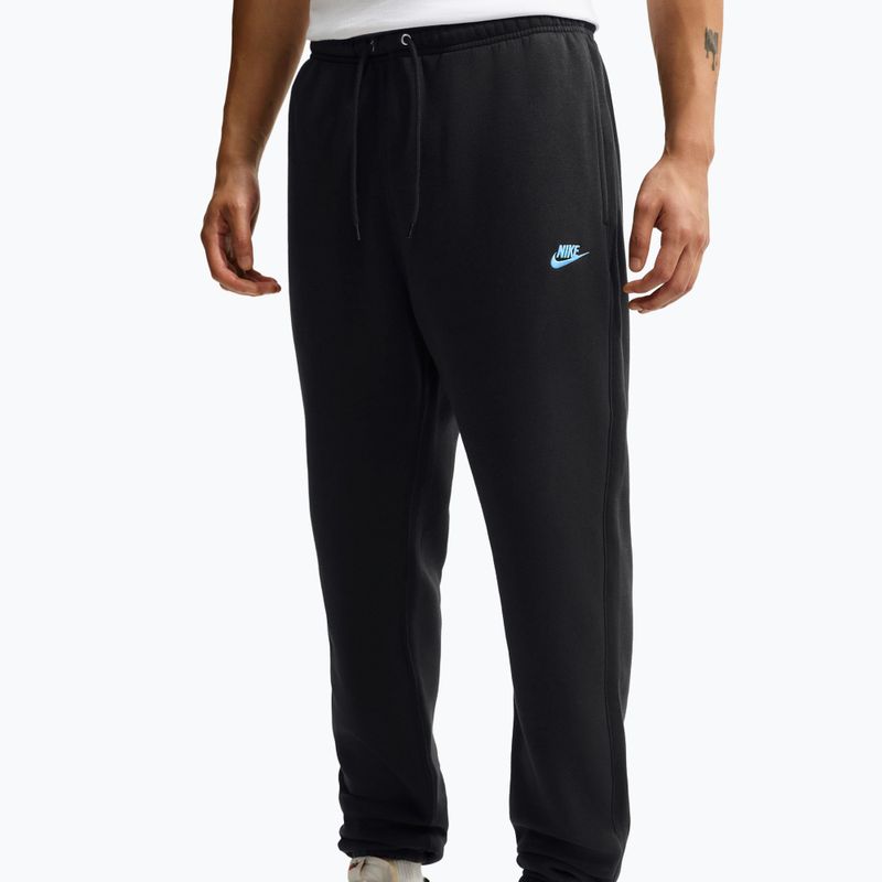 Штани чоловічі Nike Club Cuffed Brushed black/black/football blue 3