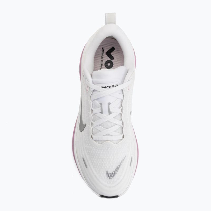 Кросівки для бігу жіночі Nike Vomero Plus white/bleached lilac/metallic silver 5