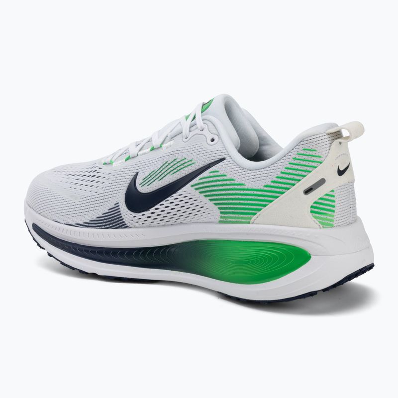 Кросівки для бігу чоловічі Nike Vomero 18 white/green spark/midnight navy 3