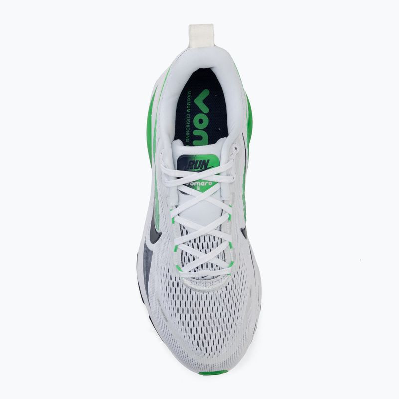 Кросівки для бігу чоловічі Nike Vomero 18 white/green spark/midnight navy 5