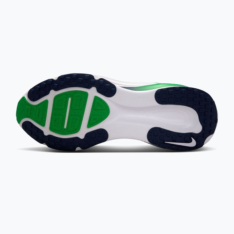 Кросівки для бігу чоловічі Nike Vomero 18 white/green spark/midnight navy 4