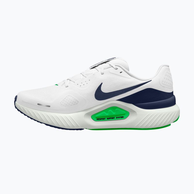 Кросівки для бігу чоловічі Nike Structure 26 white/green spark/midnight navy 2