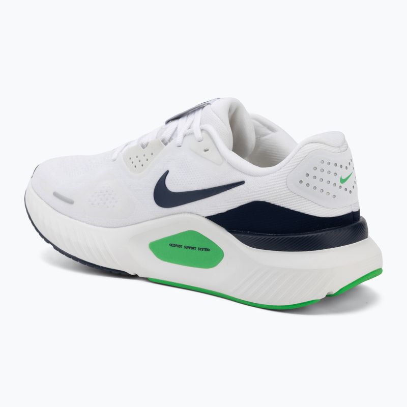 Кросівки для бігу чоловічі Nike Structure 26 white/green spark/midnight navy 3