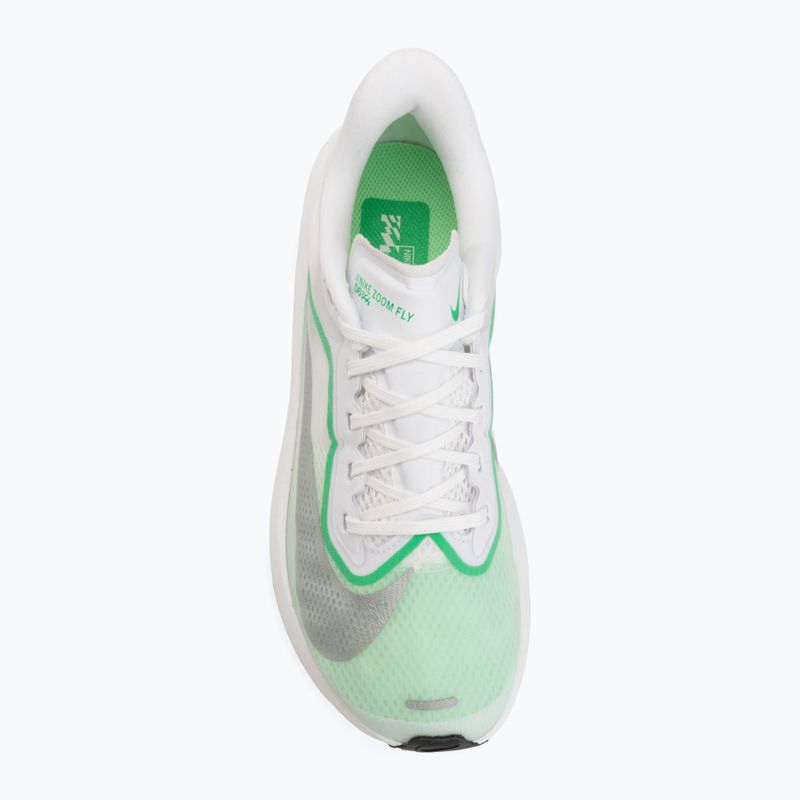 Кросівки для бігу жіночі Nike Zoom Fly 6 white/illusion green/metallic silver 5