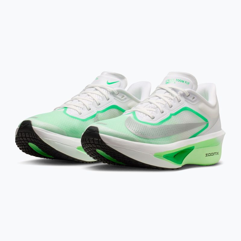 Кросівки для бігу жіночі Nike Zoom Fly 6 white/illusion green/metallic silver 3