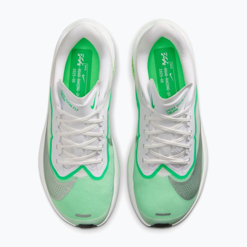 Кросівки для бігу жіночі Nike Zoom Fly 6 white/illusion green/metallic silver 5