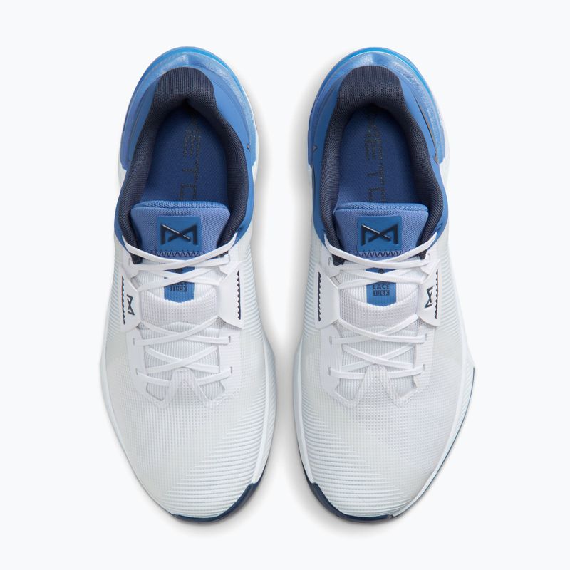 Кросівки для тренувань чоловічі Nike Metcon 10 white/indigo storm/volt/thunder blue 4